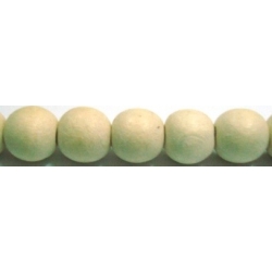 White Wood Round Beads 12mm 